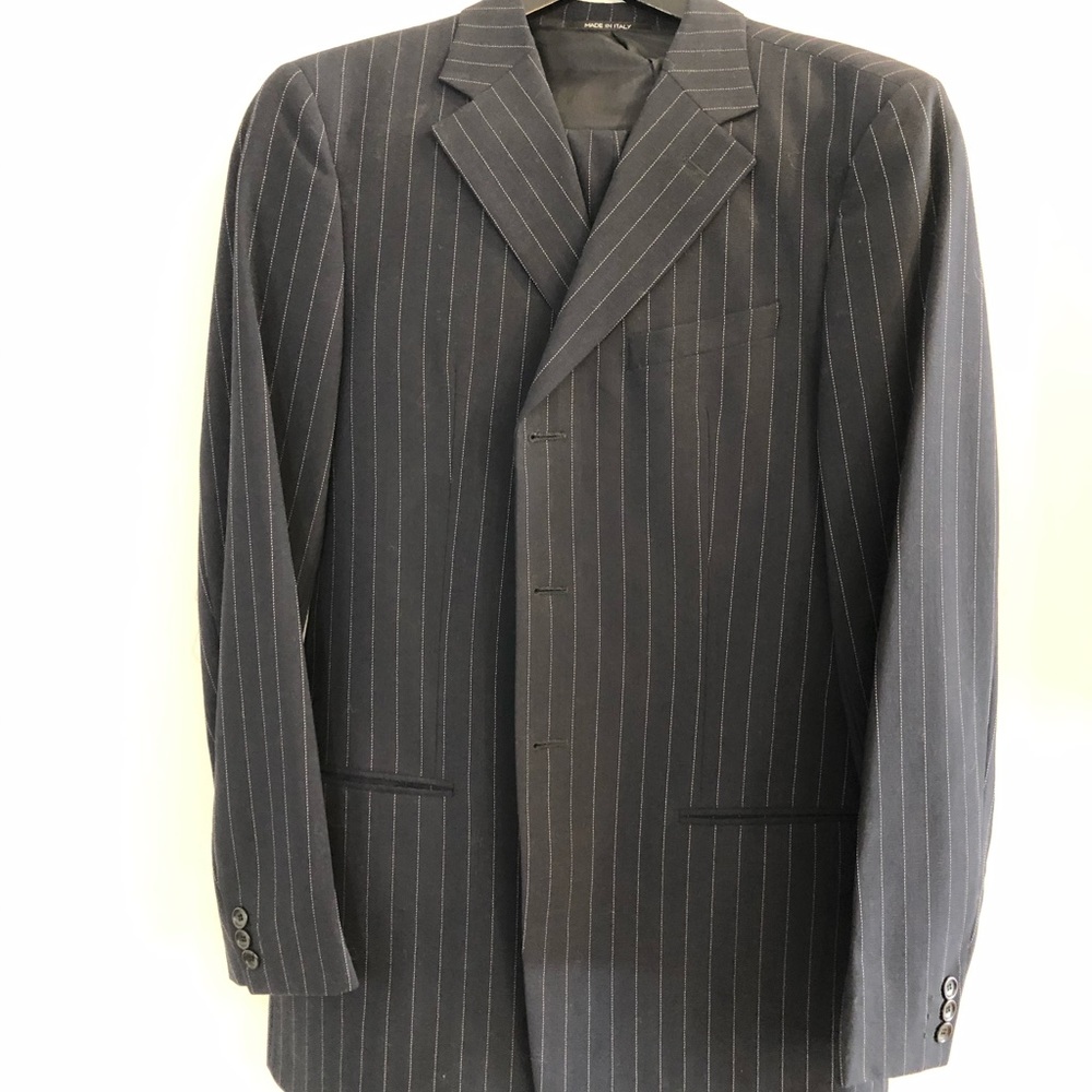 Armani Navy w/ Pinstripe Suit